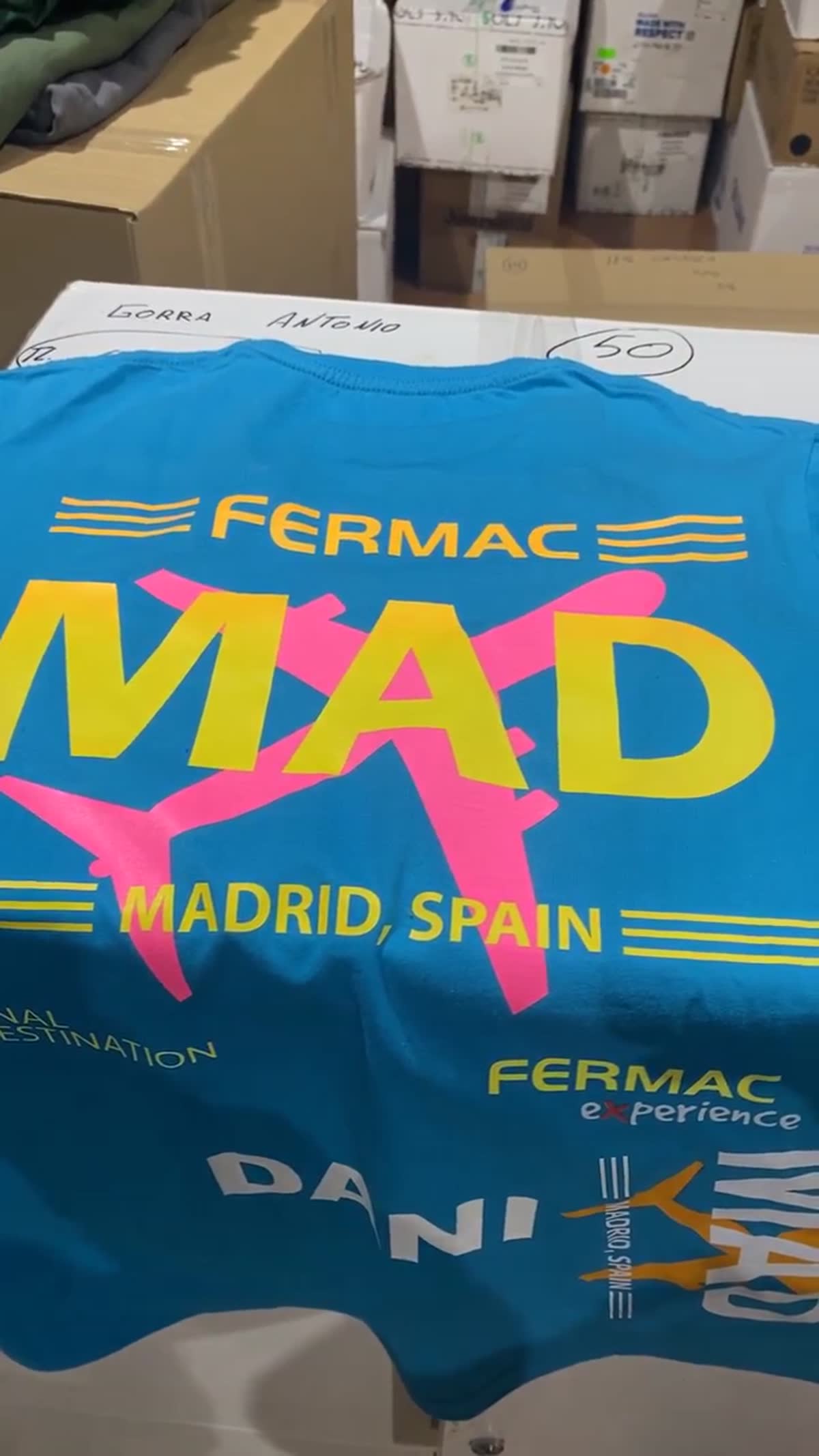 Producción DTF por metros para Barajas
